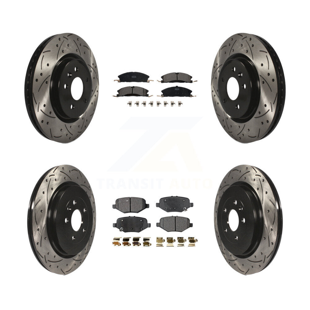 Transit Auto KDT-100232 Disc Brake Kit for 2013 Ford Explorer - Front and Rear