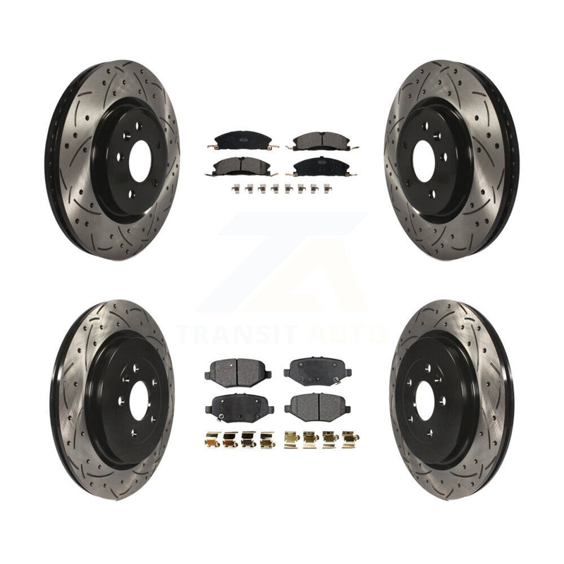 Transit Auto KDT-100232 Disc Brake Kit for 2013 Ford Explorer - Front and Rear