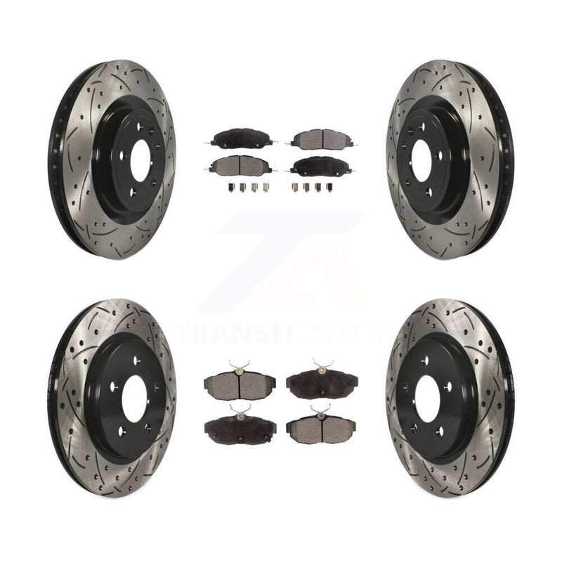 Transit Auto KDT-100235 Disc Brake Kit for 2011-2014 Ford Mustang - Front and Rear