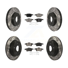 Transit Auto KDT-100237 Disc Brake Kit for 2013-2018 Ford C-Max - Front and Rear