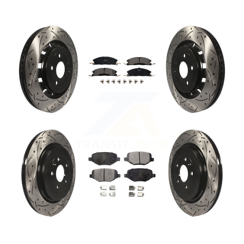 Transit Auto KDT-100239 Disc Brake Kit for 2012-2019 Ford Taurus, Lincoln MKT and More - Front and Rear