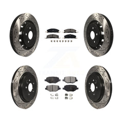 Transit Auto KDT-100239 Disc Brake Kit for 2012-2019 Ford Taurus, Lincoln MKT and More - Front and Rear
