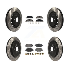 Transit Auto KDT-100240 Disc Brake Kit for 2012-2019 Ford Taurus, Ford Explorer and More - Front and Rear