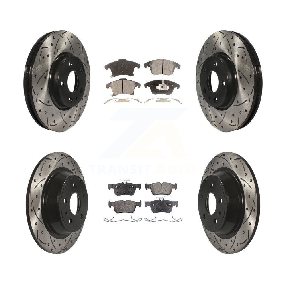 Transit Auto KDT-100241 Disc Brake Kit for 2013-2020 Ford Fusion, Lincoln MKZ - Front and Rear