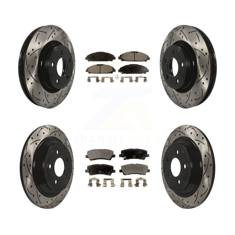 Transit Auto KDT-100245 Disc Brake Kit for 2015-2017 Ford Mustang - Front and Rear