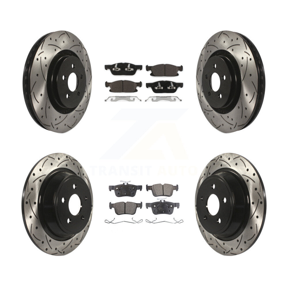 Transit Auto KDT-100249 Disc Brake Kit for 2015-2023 Ford Edge, Lincoln Nautilus, Lincoln MKX - Front and Rear