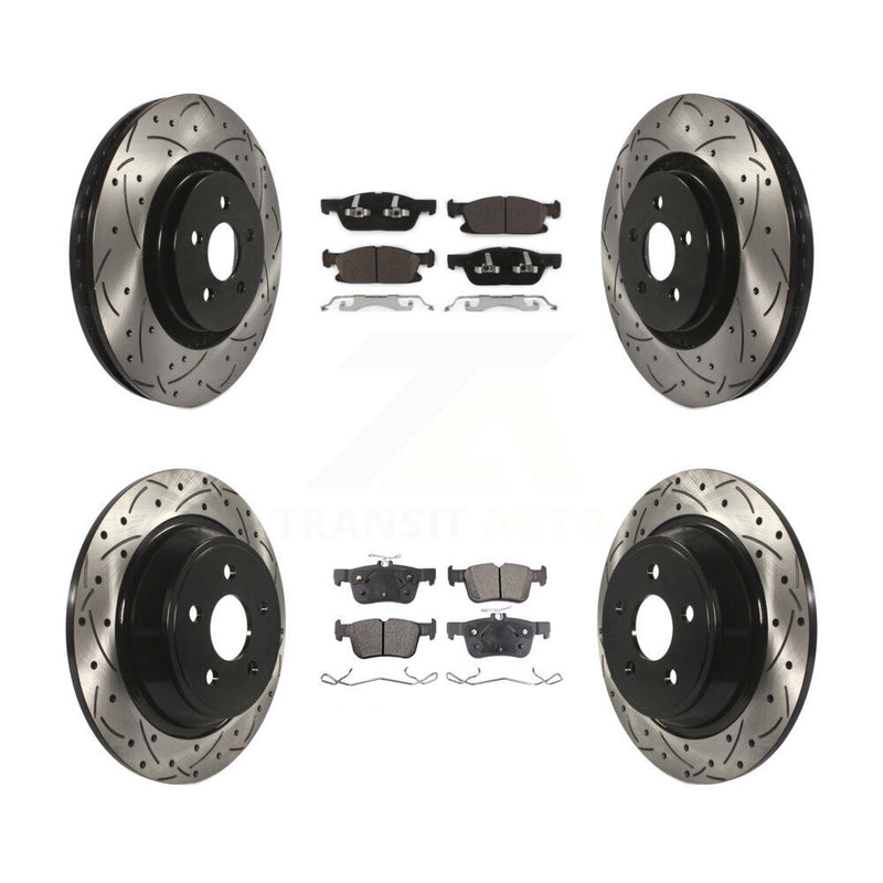 Transit Auto KDT-100249 Disc Brake Kit for 2015-2023 Ford Edge, Lincoln Nautilus, Lincoln MKX - Front and Rear