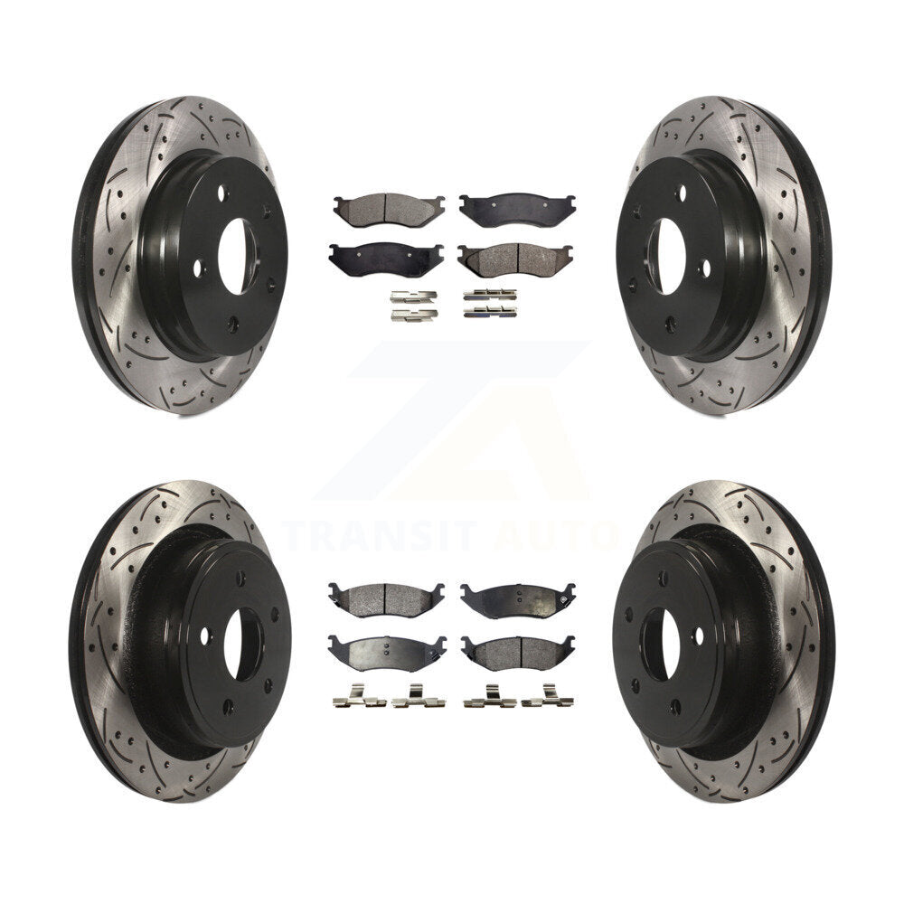 Transit Auto KDT-100251 Disc Brake Kit for 2002-2004 Dodge Ram 1500 - Front and Rear