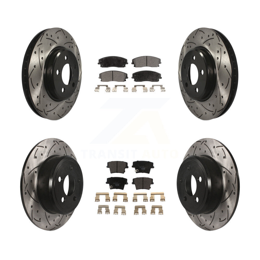 Transit Auto KDT-100253 Disc Brake Kit for 2005-2023 Dodge Charger, Dodge Challenger and More - Front and Rear
