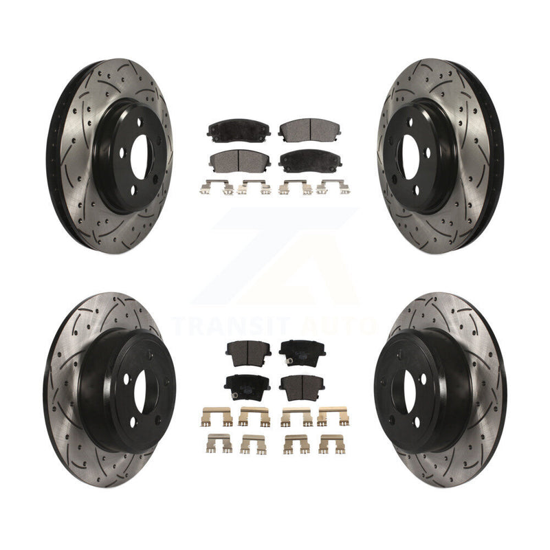 Transit Auto KDT-100253 Disc Brake Kit for 2005-2023 Dodge Charger, Dodge Challenger and More - Front and Rear