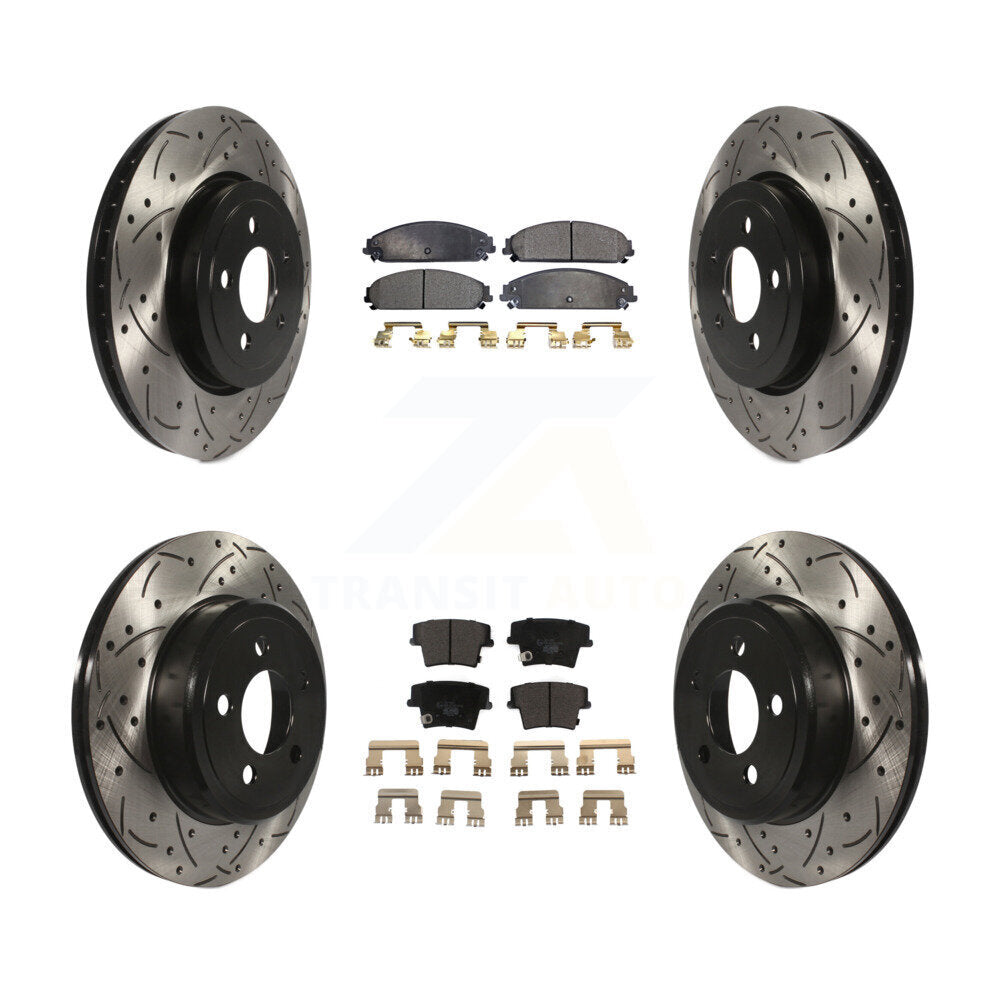 Transit Auto KDT-100256 Disc Brake Kit for 2005-2023 Dodge Challenger, Dodge Charger and More - Front and Rear