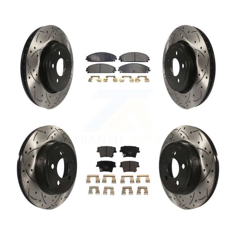 Transit Auto KDT-100256 Disc Brake Kit for 2005-2023 Dodge Challenger, Dodge Charger and More - Front and Rear