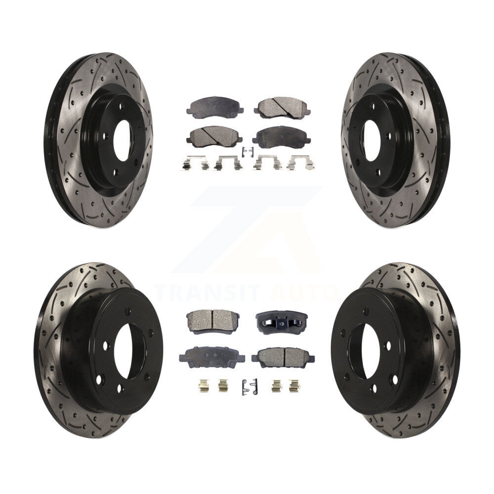 Transit Auto KDT-100260 Disc Brake Kit for 2007-2017 Chrysler 200, Dodge Caliber and More - Front and Rear