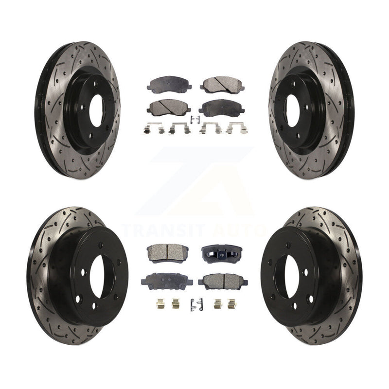 Transit Auto KDT-100260 Disc Brake Kit for 2007-2017 Chrysler 200, Dodge Caliber and More - Front and Rear