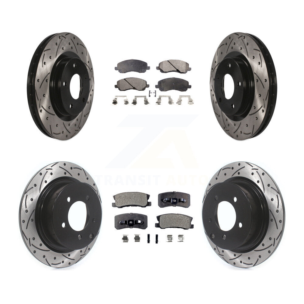 Transit Auto KDT-100261 Disc Brake Kit for 2007-2017 Mitsubishi Lancer, Mitsubishi Outlander and More - Front and Rear