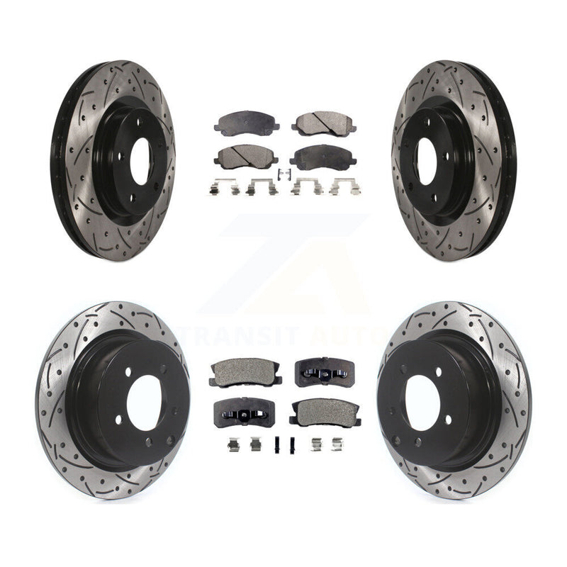 Transit Auto KDT-100261 Disc Brake Kit for 2007-2017 Mitsubishi Lancer, Mitsubishi Outlander and More - Front and Rear