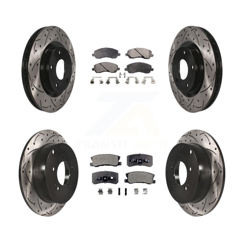 Transit Auto KDT-100263 Disc Brake Kit for 2007-2013 Mitsubishi Outlander - Front and Rear