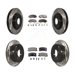 Transit Auto KDT-100263 Disc Brake Kit for 2007-2013 Mitsubishi Outlander - Front and Rear