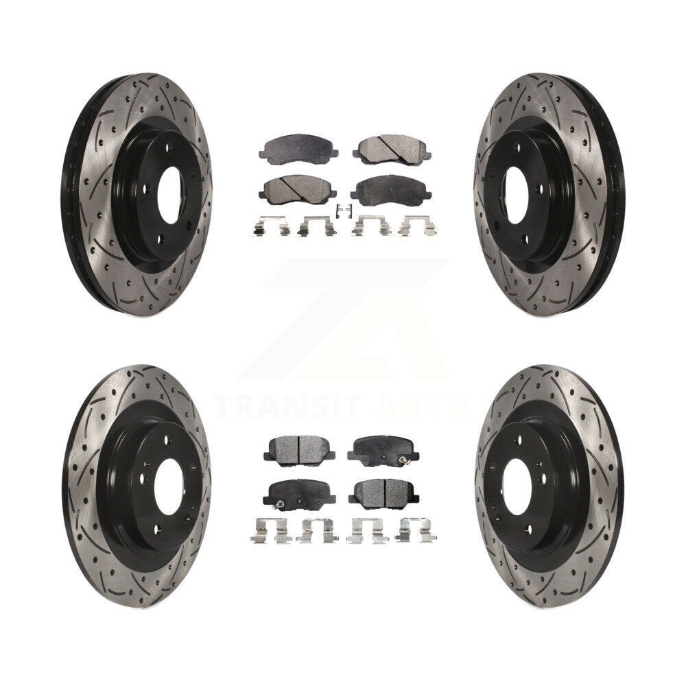 Transit Auto KDT-100264 Disc Brake Kit for 2013-2024 Mitsubishi Outlander, Mitsubishi Outlander Sport, Mitsubishi RVR - Front and Rear