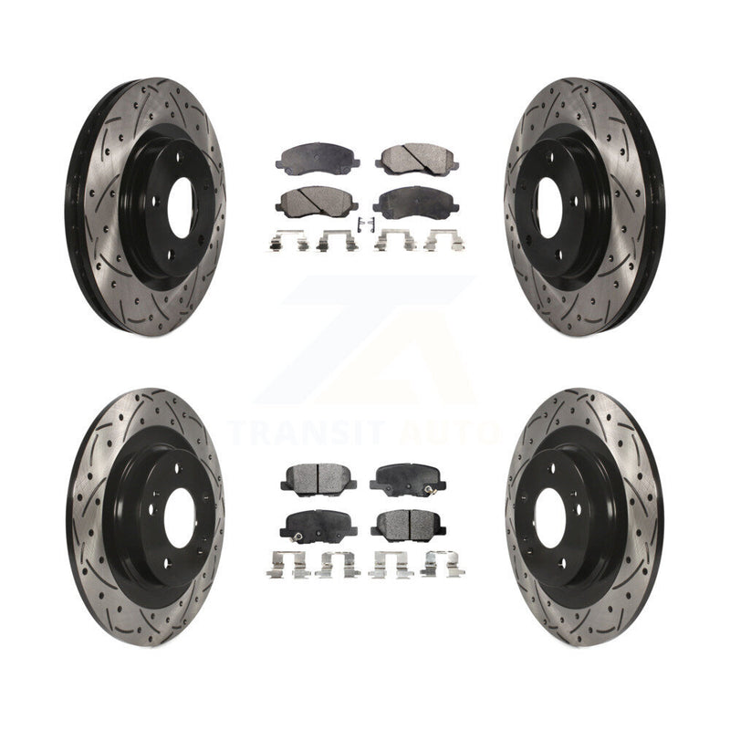 Transit Auto KDT-100264 Disc Brake Kit for 2013-2024 Mitsubishi Outlander, Mitsubishi Outlander Sport, Mitsubishi RVR - Front and Rear