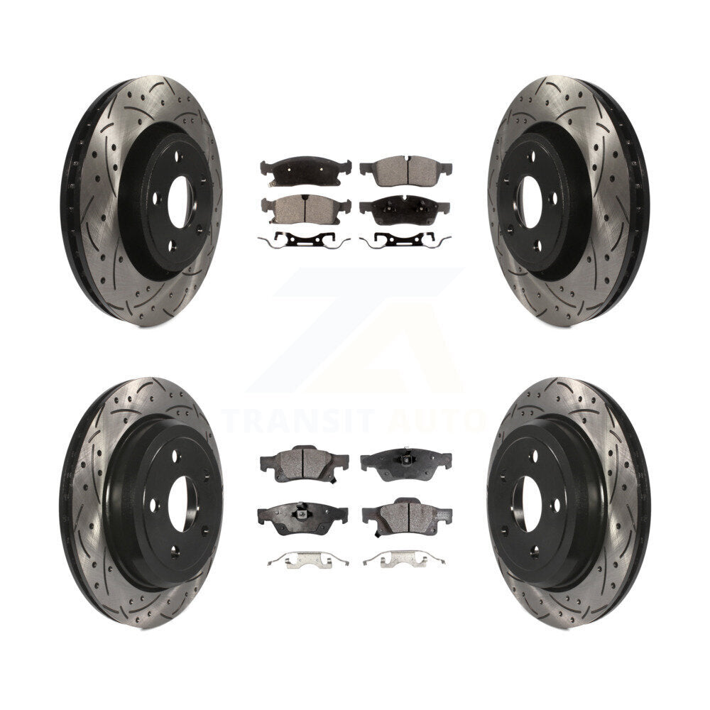 Transit Auto KDT-100269 Disc Brake Kit for 2022 Jeep Grand Cherokee WK - Front and Rear
