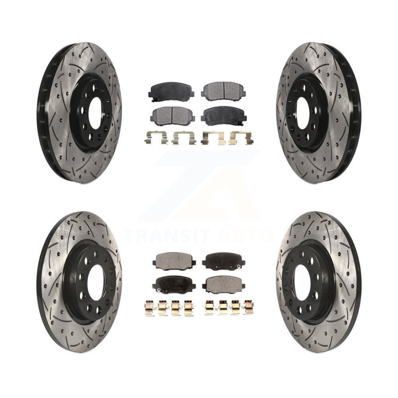 Transit Auto KDT-100272 Disc Brake Kit for 2015-2017 Chrysler 200 - Front and Rear
