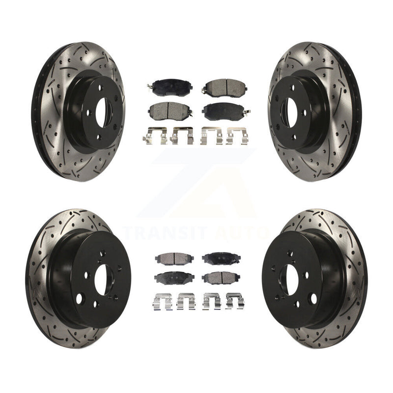 Transit Auto KDT-100275 Disc Brake Kit for 2012-2016 Subaru Impreza - Front and Rear