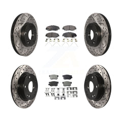 Transit Auto KDT-100277 Disc Brake Kit for 2014-2015 Honda Civic - Front and Rear