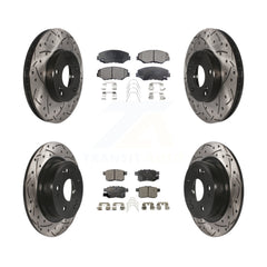 Transit Auto KDT-100280 Disc Brake Kit for 2008-2017 Honda Accord - Front and Rear