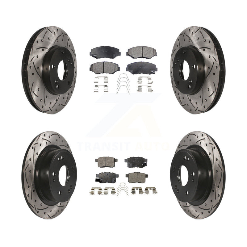 Transit Auto KDT-100280 Disc Brake Kit for 2008-2017 Honda Accord - Front and Rear