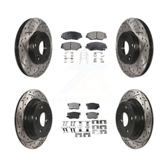 Transit Auto KDT-100281 Disc Brake Kit for 2005 Honda Accord - Front and Rear