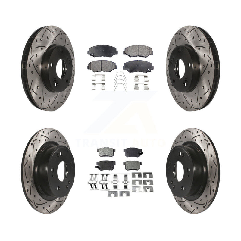 Transit Auto KDT-100281 Disc Brake Kit for 2005 Honda Accord - Front and Rear