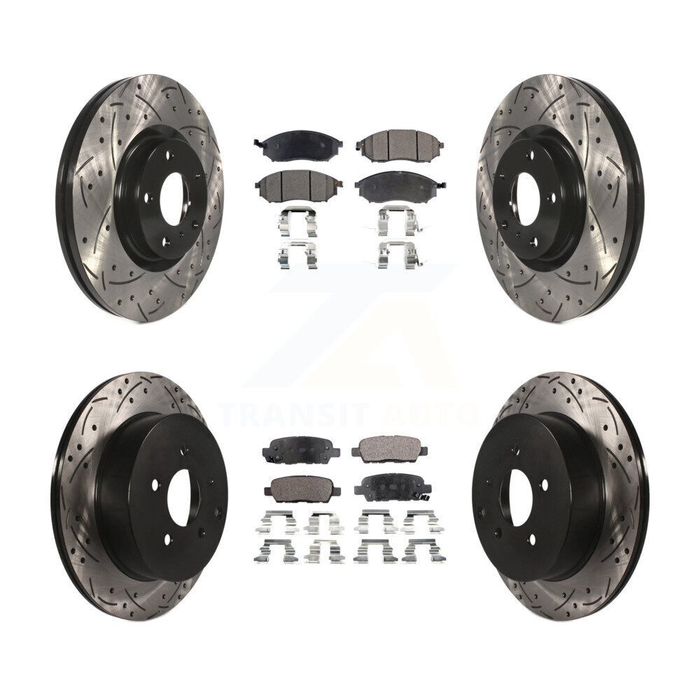 Transit Auto KDT-100284 Disc Brake Kit for 2011-2017 INFINITI QX70, Nissan Murano - Front and Rear
