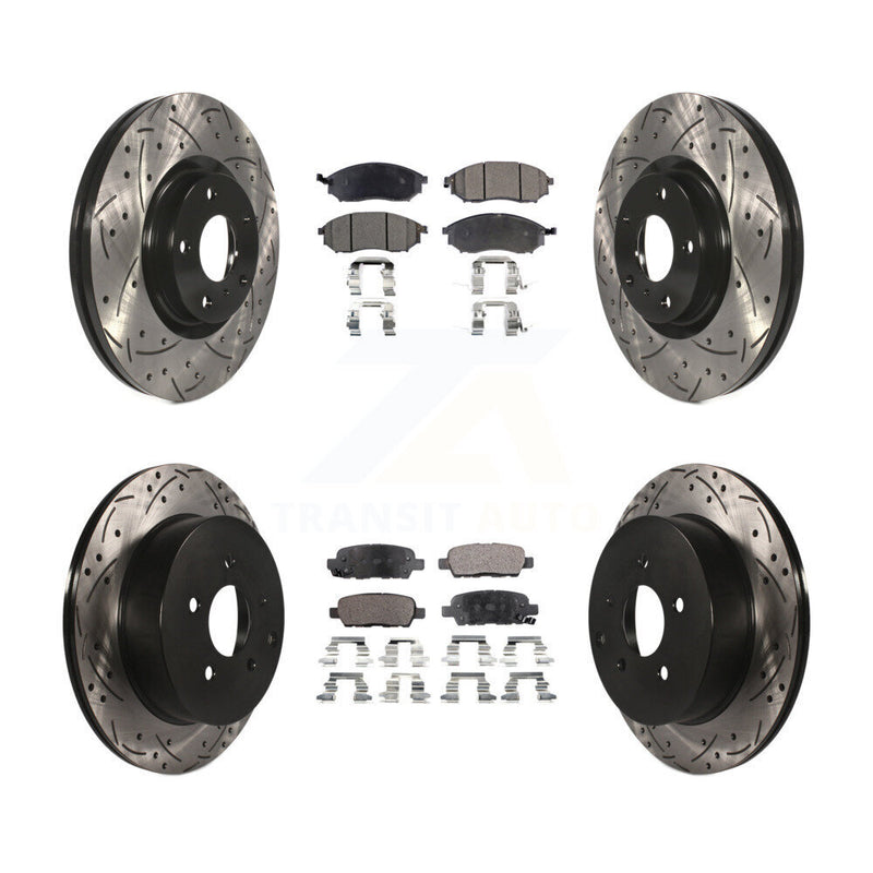 Transit Auto KDT-100284 Disc Brake Kit for 2011-2017 INFINITI QX70, Nissan Murano - Front and Rear