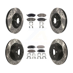 Transit Auto KDT-100285 Disc Brake Kit for 2005-2015 INFINITI Q40, INFINITI QX50 and More - Front and Rear