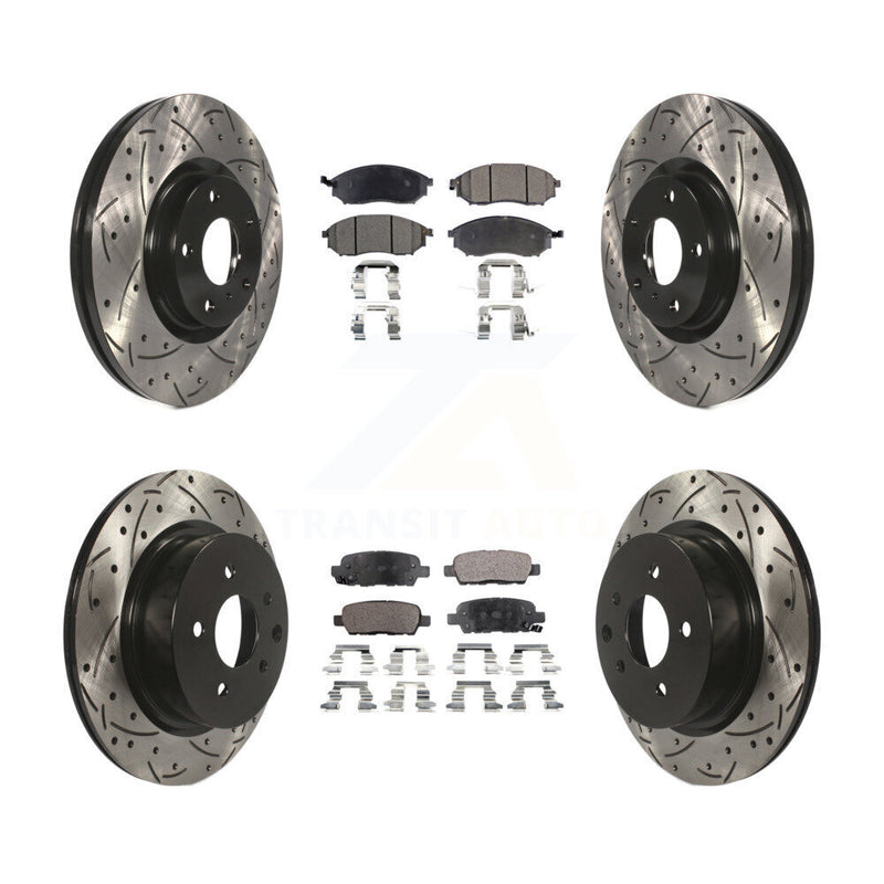 Transit Auto KDT-100285 Disc Brake Kit for 2005-2015 INFINITI Q40, INFINITI QX50 and More - Front and Rear