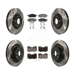 Transit Auto KDT-100286 Disc Brake Kit for 2009-2020 Nissan 370Z - Front and Rear