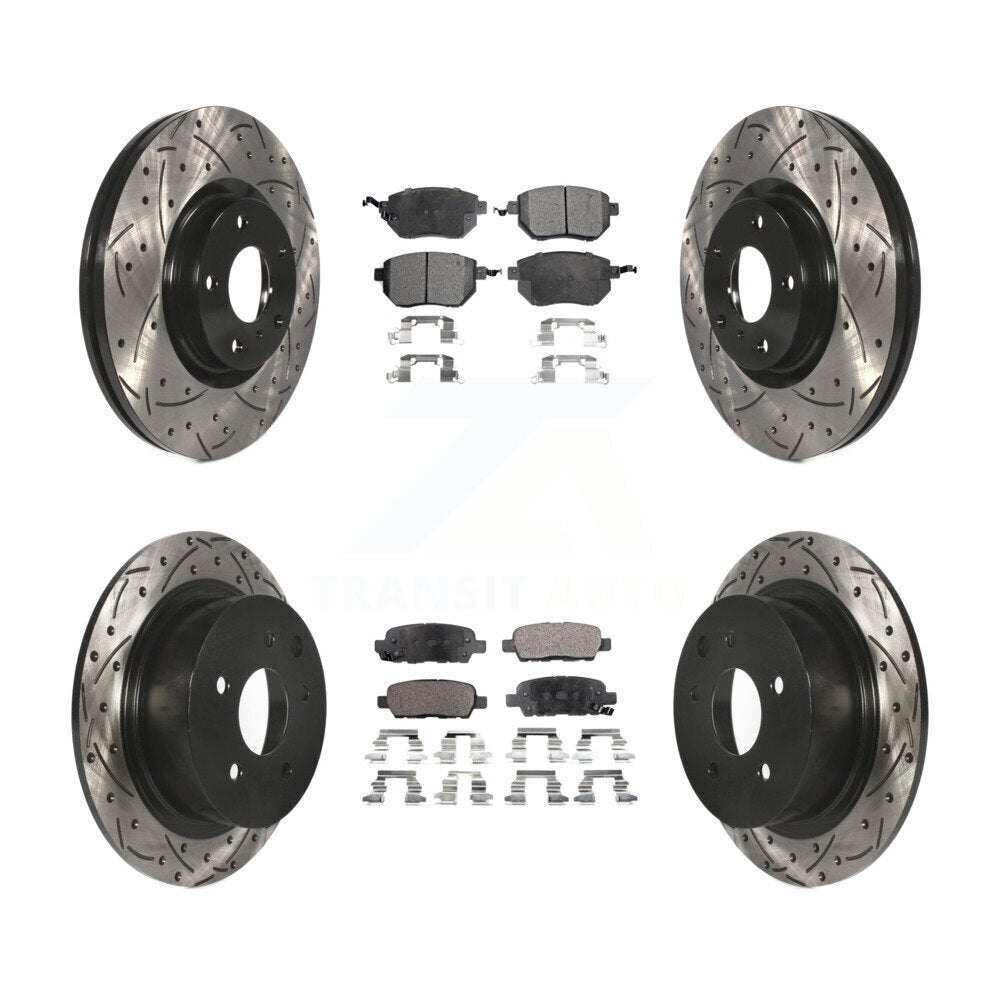 Transit Auto KDT-100287 Disc Brake Kit for 2005-2008 Nissan Altima, Nissan Maxima - Front and Rear