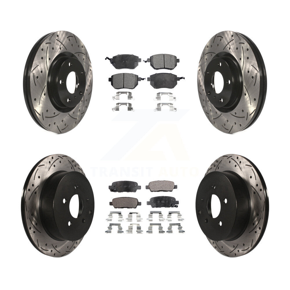Transit Auto KDT-100288 Disc Brake Kit for 2005-2012 Nissan Murano - Front and Rear