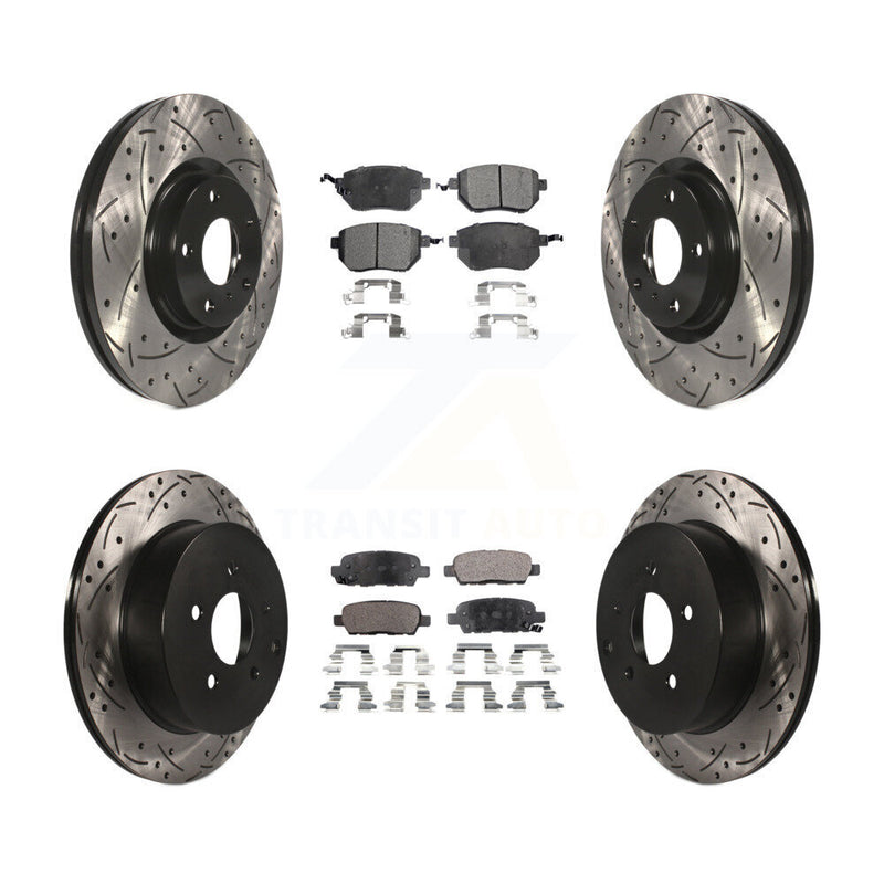 Transit Auto KDT-100288 Disc Brake Kit for 2005-2012 Nissan Murano - Front and Rear
