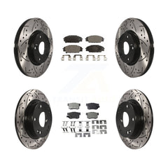 Transit Auto KDT-100289 Disc Brake Kit for 2006-2011 Acura CSX, Honda Civic - Front and Rear
