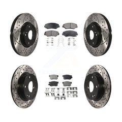 Transit Auto KDT-100291 Disc Brake Kit for 2012-2015 Acura ILX, Honda Civic - Front and Rear