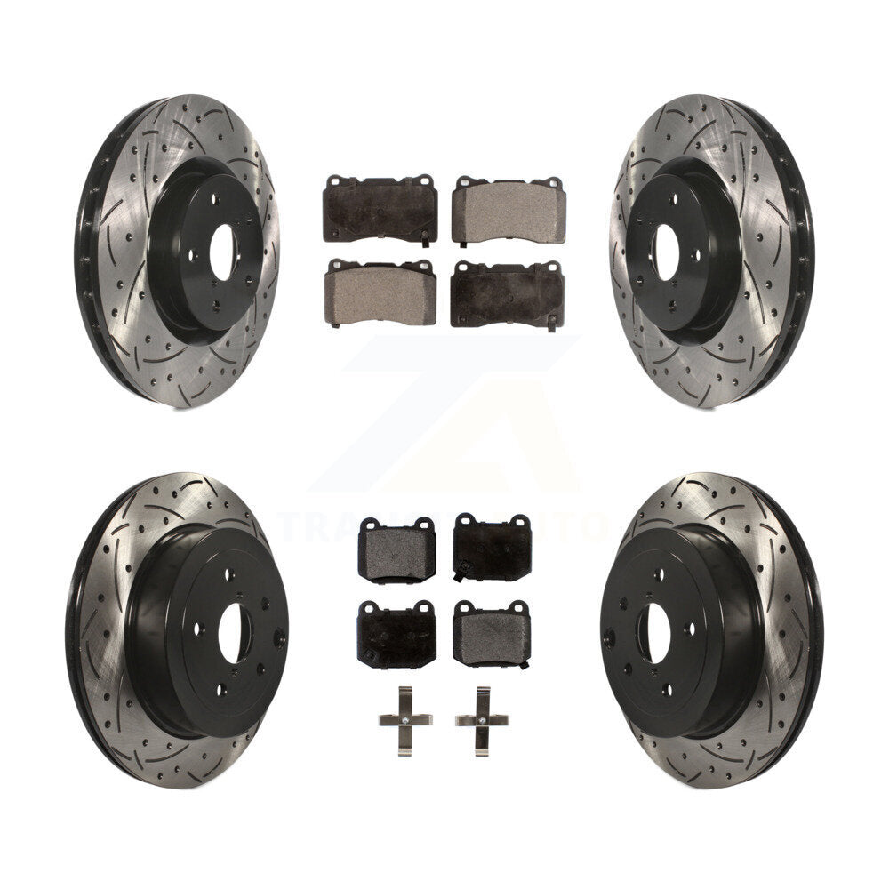 Transit Auto KDT-100292 Disc Brake Kit for 2008-2017 Subaru WRX STI, Subaru Impreza - Front and Rear