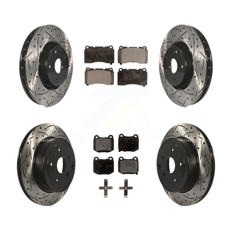 Transit Auto KDT-100292 Disc Brake Kit for 2008-2017 Subaru WRX STI, Subaru Impreza - Front and Rear