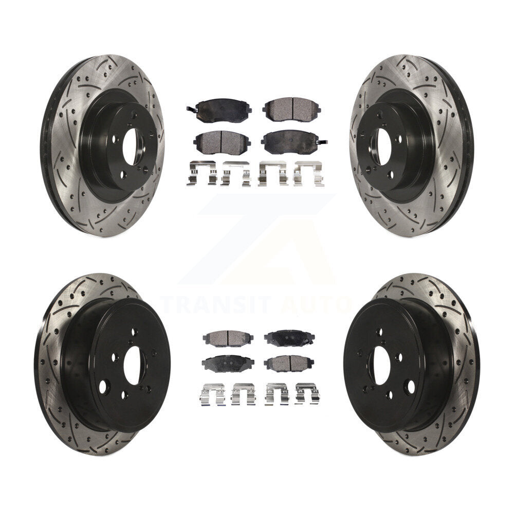 Transit Auto KDT-100297 Disc Brake Kit for 2008-2013 Subaru WRX, Subaru Legacy and More - Front and Rear