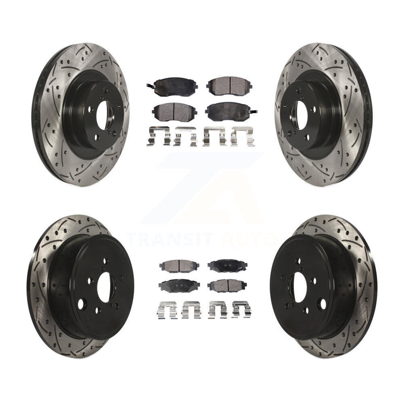 Transit Auto KDT-100297 Disc Brake Kit for 2008-2013 Subaru WRX, Subaru Legacy and More - Front and Rear