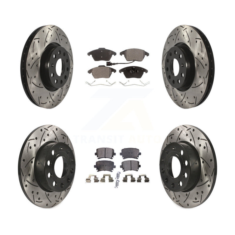 Transit Auto KDT-100300 Disc Brake Kit for 2006-2009 Audi A3, Audi A3 Quattro, Volkswagen Rabbit - Front and Rear