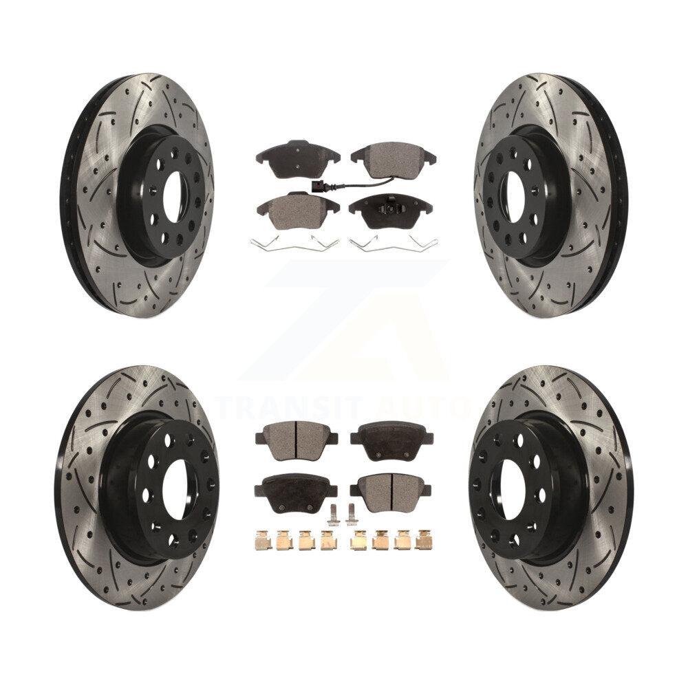 Transit Auto KDT-100302 Disc Brake Kit for 2011-2015 Volkswagen Beetle, Volkswagen GTI - Front and Rear