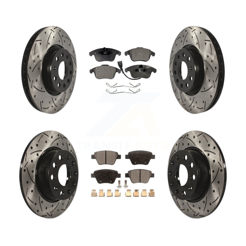 Transit Auto KDT-100306 Disc Brake Kit for 2012-2014 Volkswagen Passat - Front and Rear
