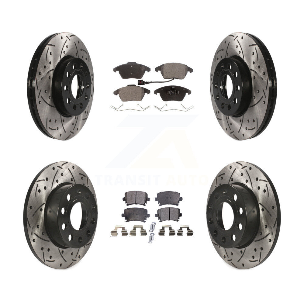 Transit Auto KDT-100307 Disc Brake Kit for 2006-2009 Volkswagen Rabbit - Front and Rear